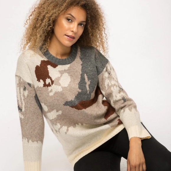 NWT Mystree Taupe & Grey Color Mix Pullover - Picture 3 of 6